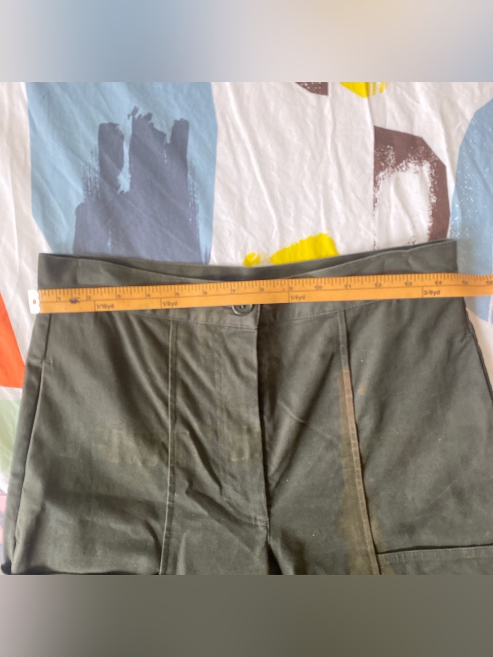 COS Dark Olive Utility Cargo Trousers - Picture 4 of 5